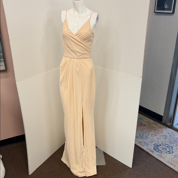 Elegant Cream Maxi Dress